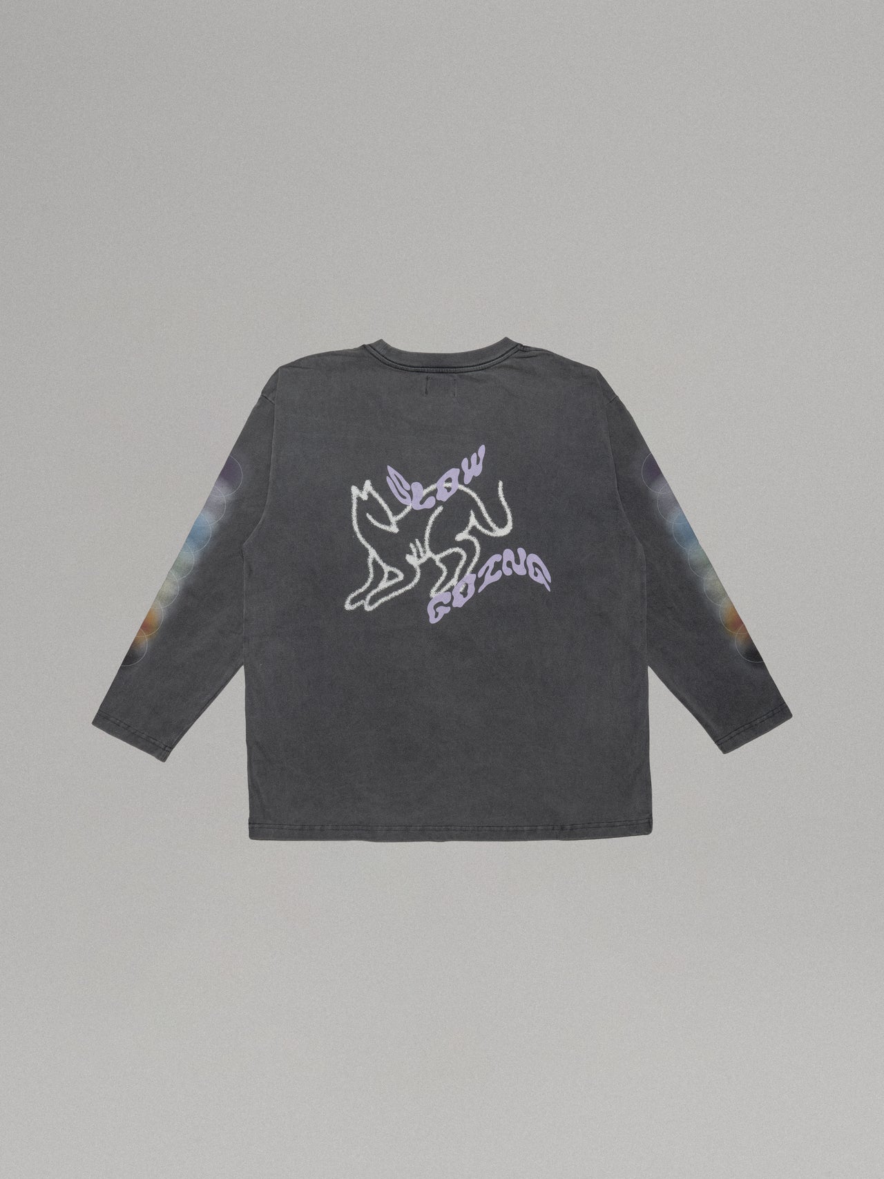 Seven Chakra Shirt 彩色七脈輪長袖上衣|Gray 灰色