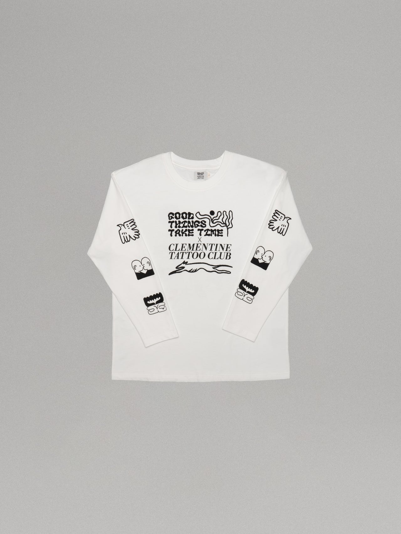 Pattern All In One shirt 一次擁有所有圖案長袖上衣 | White 白色