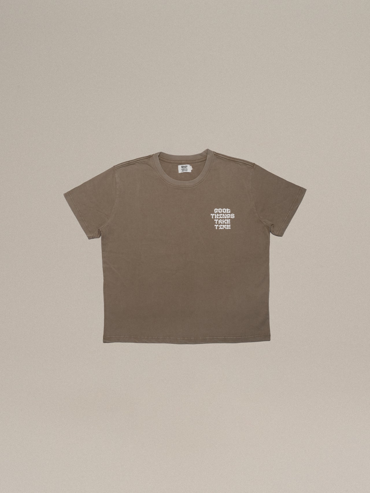 Slow going Tee 不要急,打太極短袖上衣|Khaki 卡其色