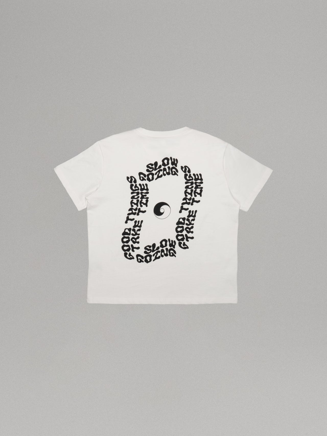 Slow going Tee 不要急,打太極短袖上衣|White 白色