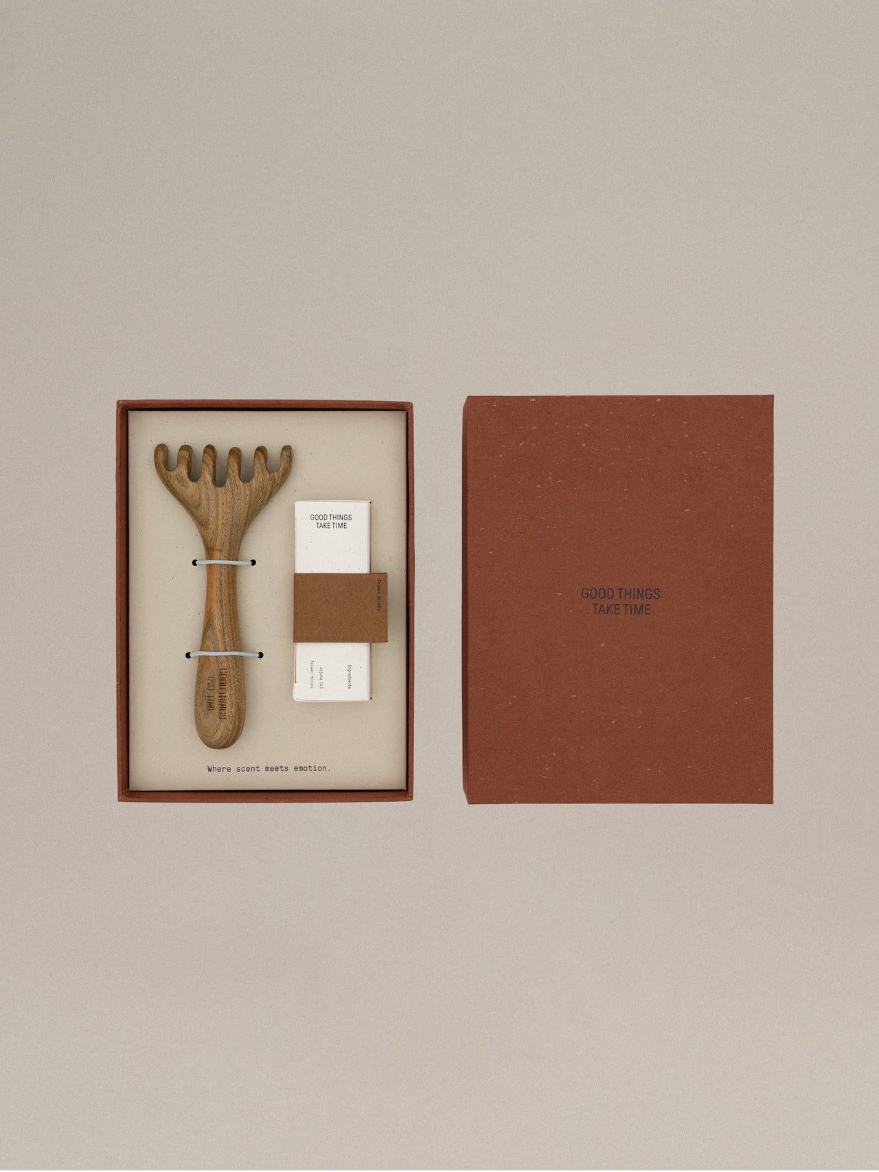 情緒氣味組禮盒 / 森林靜心 (台灣檜木精油+穴道梳）