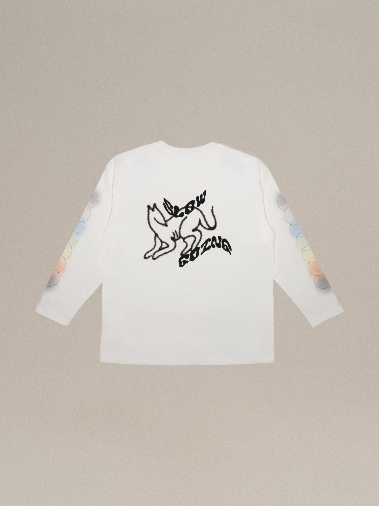 Seven Chakra Shirt 彩色七脈輪長袖上衣 | White 白色